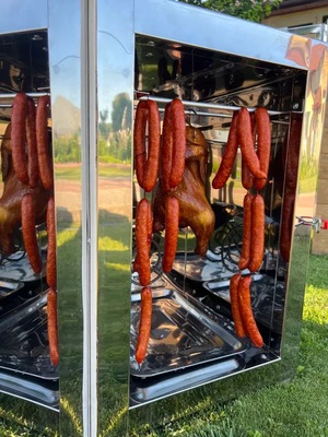 Коптильня Горячего и Холодного копчения 60 литров с дымогенератором