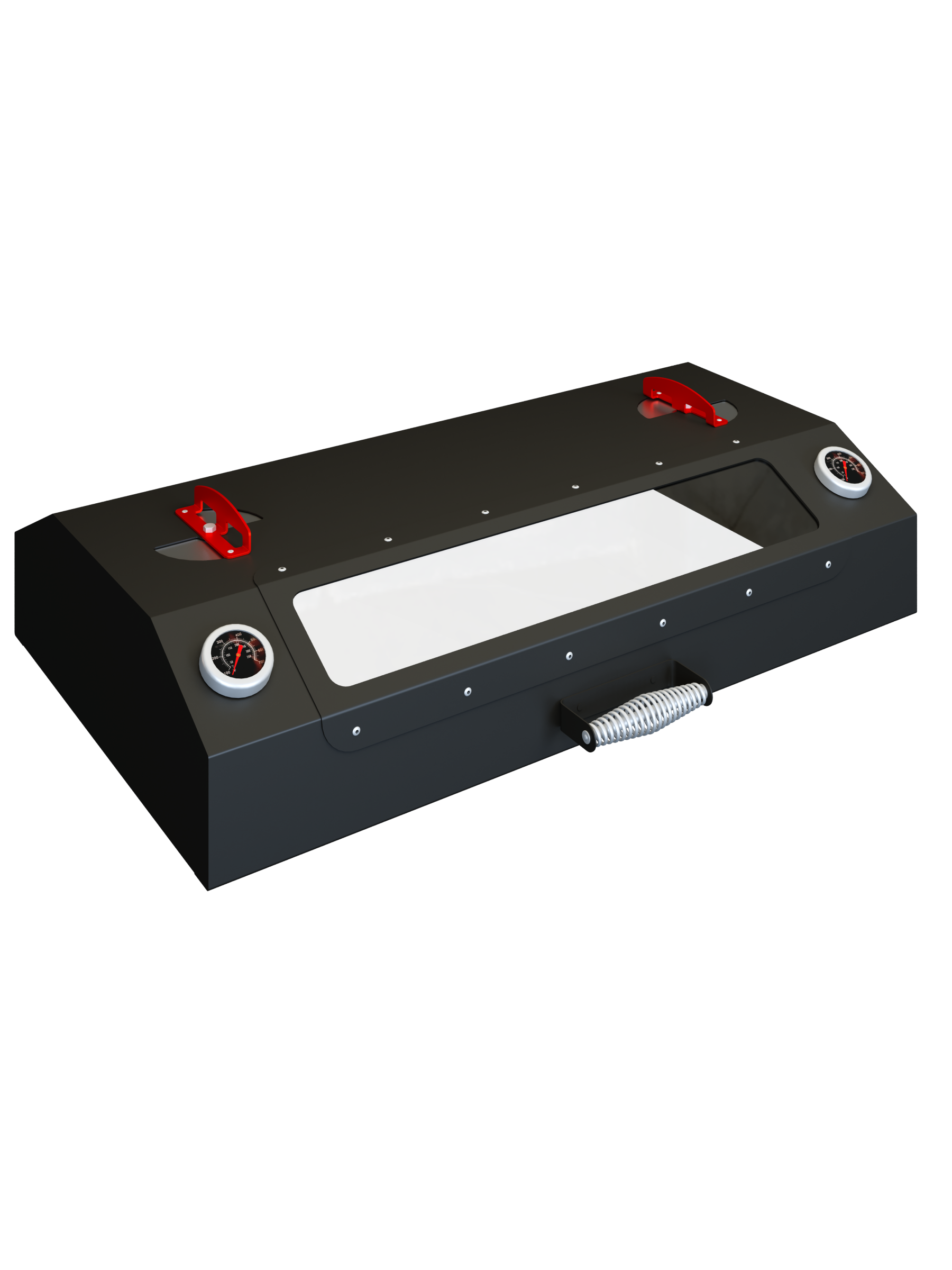 Крышка-гриль со стеклом MG и решеткой из чугуна на печь-мангал Искандер 400