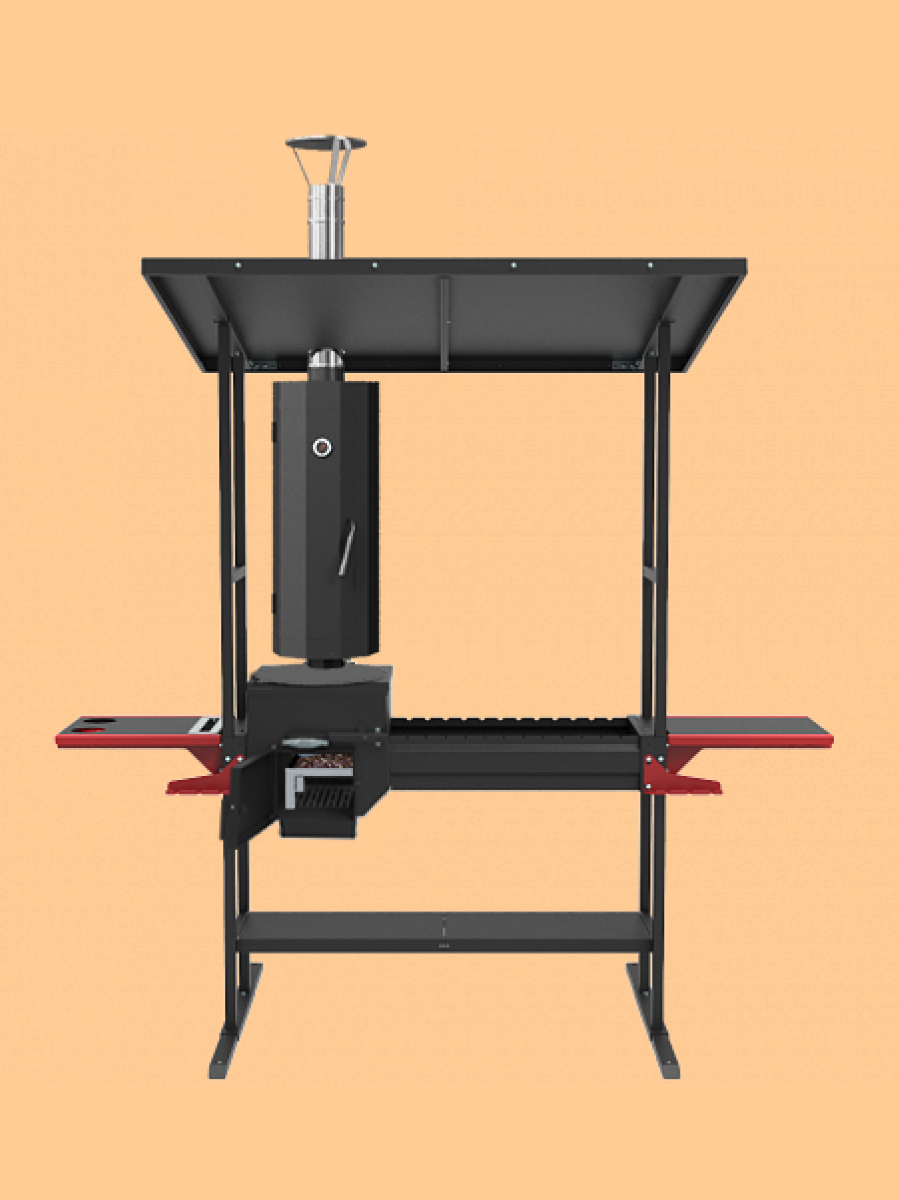 Мангал-печь Grillver Искандер Инклайн 360 с коптильней MG