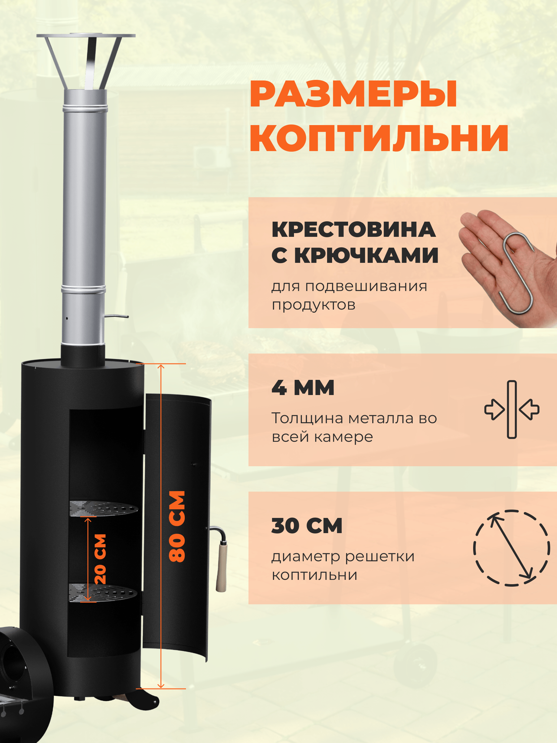 Смокер СГ 12л 360-й 5 в 1