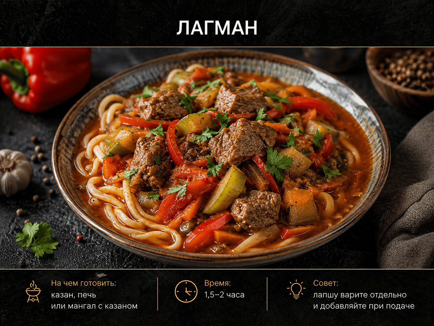 Что приготовить в казане: Лагман
